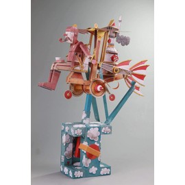 Automata Paper Machine Moving Model Papercraft Designed by Keith Newstead - Boys Girls Fun & Educational DIY Project, Great for Kids (Flying Dreamer)