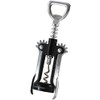 FM PROFESSIONAL Fmprofessional Lever Corkscrew, Stainless Steel, Black, Stainless Steel,