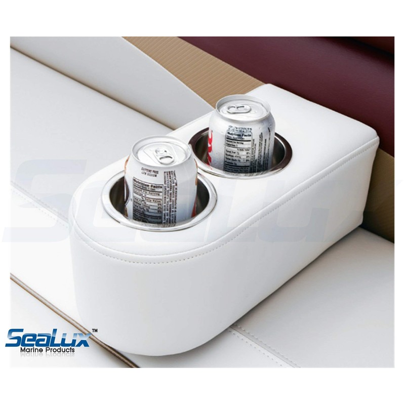 SeaLux (2pcs) Stainless Steel Recessed Cup Drink Holder for Marine