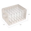 Zilink Upgraded Wardrobe Clothes Organizer with Support Board Clear Pants