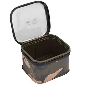 Fox Aquos Camolite Accessory Bag Medium 15 x 13.5 x 7 cm - Fishing Bag for Carp Tackle, Bag for Fishing Accessories, Small Parts Bag for Carp Fishing, Green, Modern