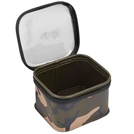 Fox Aquos Camolite Accessory Bag Medium 15 x 13.5 x 7 cm - Fishing Bag for Carp Tackle, Bag for Fishing Accessories, Small Parts Bag for Carp Fishing, Green, Modern