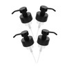 WOONEKY 4pcs Stainless Steel Soap Dispenser Pump Replacement Foaming Pump