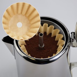 Paper Coffee Filters Compatible with Farberware Coffee Percolator, 100 Pcs Perforated Filter for Farberware 8/12 Cup, Coletti Bozeman 12 Cup, Elite Gourmet EC812, Cuisinart PRC-12N