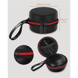 PRUNUS Portable White Noise Machine with Night Light+Travel Case,for Adults Baby Deep Restful Sleep-black