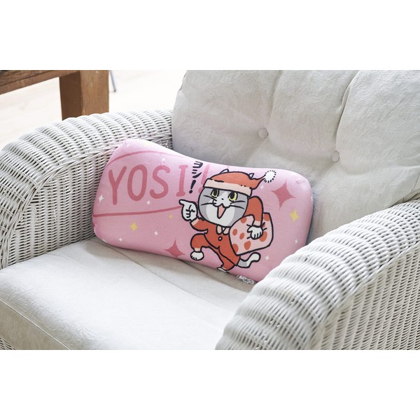 Work Cat & Phone Cat "Yoshi!" / "Why" Relax Pillow