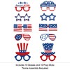 Big Dot of Happiness Patriotic Glasses - Paper Card Stock