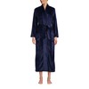 Lands' End Womens Cozy Plush Long Wrap Robe Deep Sea
