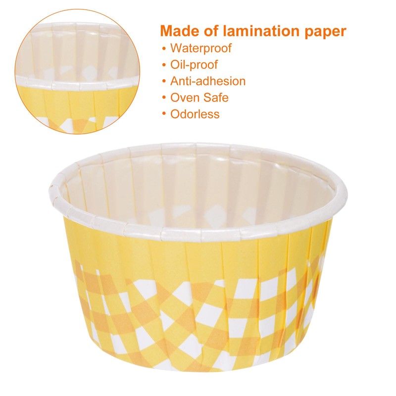 sourcing map 100 Pcs Standard Cupcake Liners Cupcake Cups Disposable