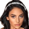 Firuilo Sparkly Rhinestones Headbands Glitter Crystal Hairbands Wedding Bridal Head
