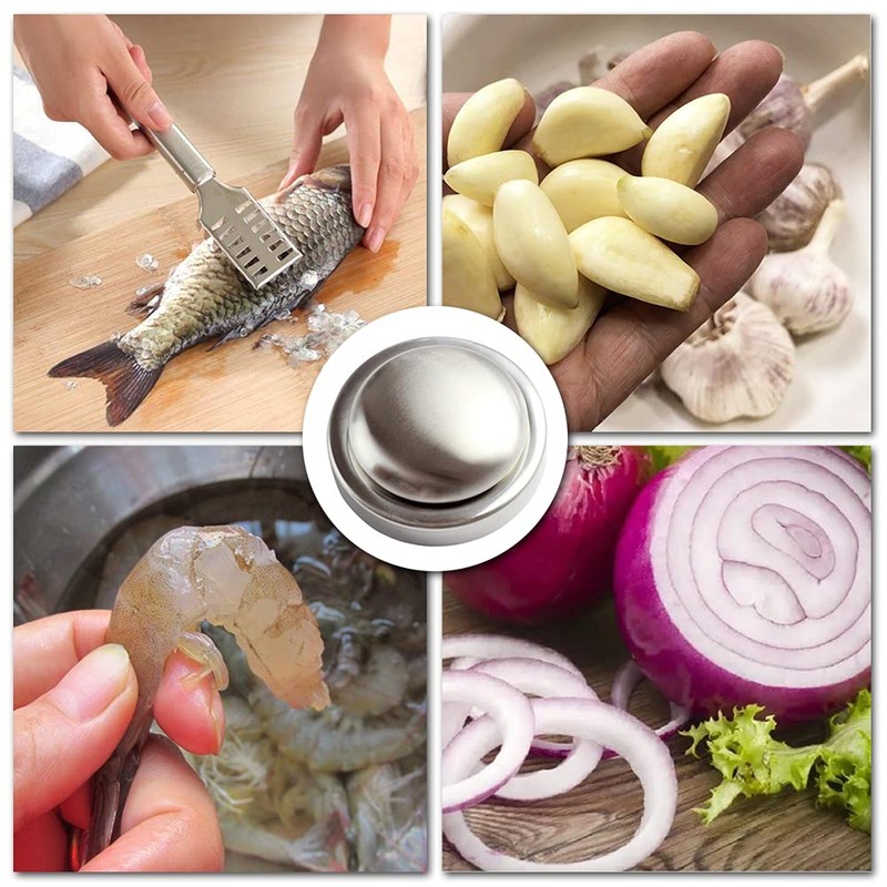 HMAI 2 Sets Stainless Steel Soaps Odor Removers Stainless Steel