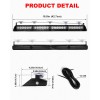 Emergency Dash Strobe Lights 2x16.8 Inch Red White 48 LED