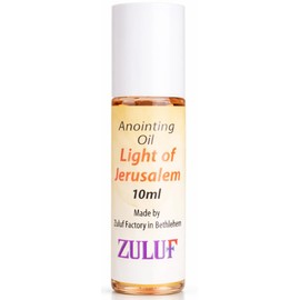 Light of Jerusalem Frankincse & Myrrh Zuluf Biblical Gift Made of Perfumed Anointing Oil - 10ml (.34 fl. oz.) Roll-On Bottle | Frankincse Oil & Myrrh from Israel for Prayers Faith Healing PER006