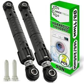Set of 2 Shock Absorbers Washing Machine 90N Diameter 8/11 mm 165/265 mm with Original Code 00448032 448032 11030890 for Bosch for Siemens ONIX TECH