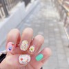 Water Ball BeadsHandmade Nail Tips - Short Oval / 워터볼비즈수제네일팁
