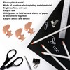 10pcs Metal Binder Clips Innovative Cartoon Cute Shape Electroplated Rustproof
