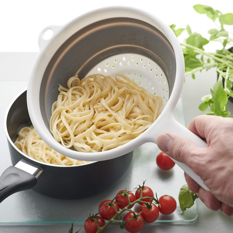 Addis 517522 "Pop & Store Collapsible Food Colander with Handle,