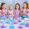 72PCS Mermaid Temporary Tattoos, Themed Birthday Party Favors, Supplies, Decorations,