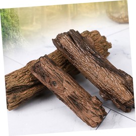 CAXUSD 6pcs Mini Landscape Decor Tree Trunk Models for Creative Lifelike Resin Stump Decor for Miniature Scenes Safe for Imagination Play