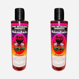 2PACK- SANDALO - SANDALWOOD Agua de Colonia Compuesta Limpia Malas Vibras 8 oz