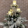 Black Christmas Tree Topper, Tree Topper Candelabra for Christmas, 3