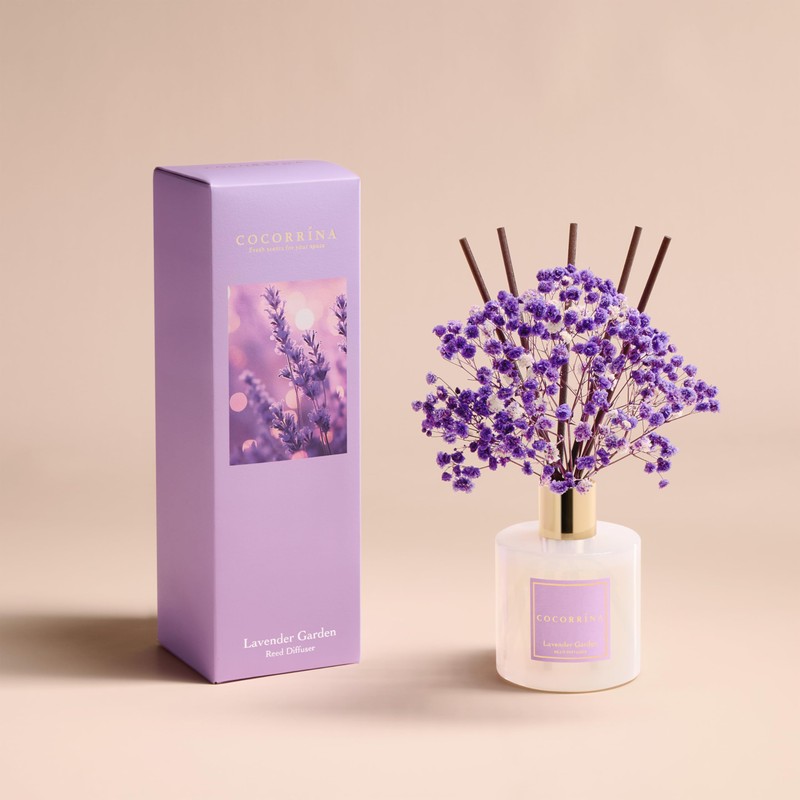 COCORRÍNA Reed Diffuser - Lavender Garden 6.7 Fl.oz Reed Diffuser