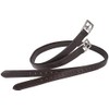 Equinate Superior Leather Stirrup Leathers with Stainless Steel Buckles Brown