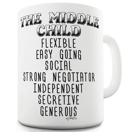 Twisted Envy The Middle Child Attributes Ceramic Novelty Mug 15 OZ