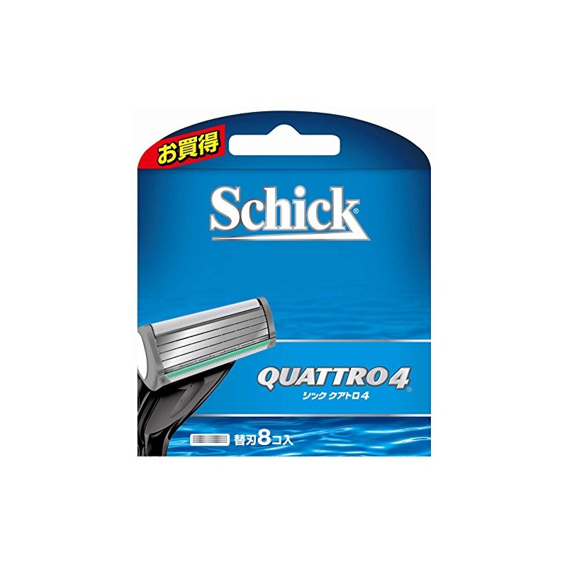 Chic SCHICK Quattro 4 Replacement Blades (8 Pieces)