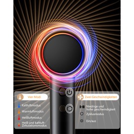 Aidisy Föhn, Ionen Föhn 200 Million, Ionen Haartrockner Schnelltrocknend 110.000 U/min, Fön Klein für Reisen, Zuhause, Salon Haarfön 3 Temperaturen und 2 Geschwindigkeiten mit Konzentrator