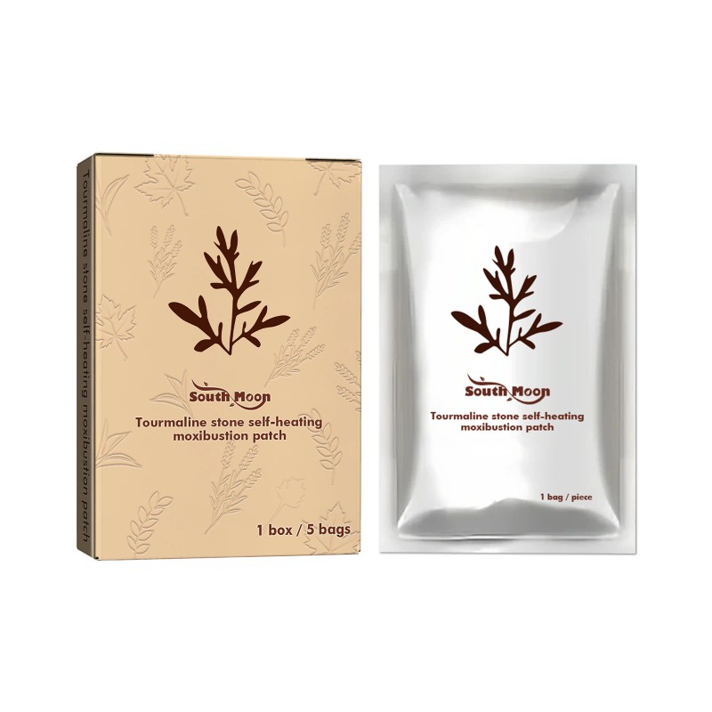 South Moon Tourmaline Stone Self-Heating Moxibustion Patch Joint Massage Soothing