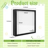 4 Pack 12x12 Shadow Box Frame, Wood Deep Large Shadow