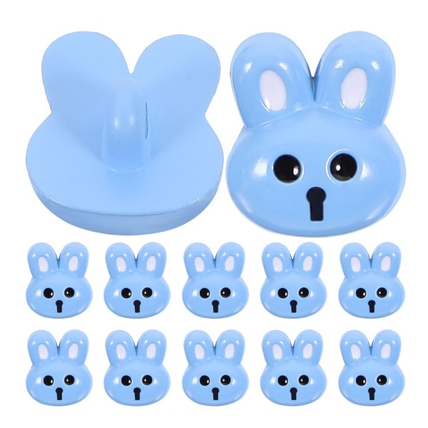 SEWACC 12pcs Resin Bunny Buttons, Rabbit Craft Buttons for Sewing