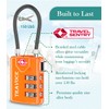 Search Alert TSA Approved Travel Combination Luggage Cable Locks for
