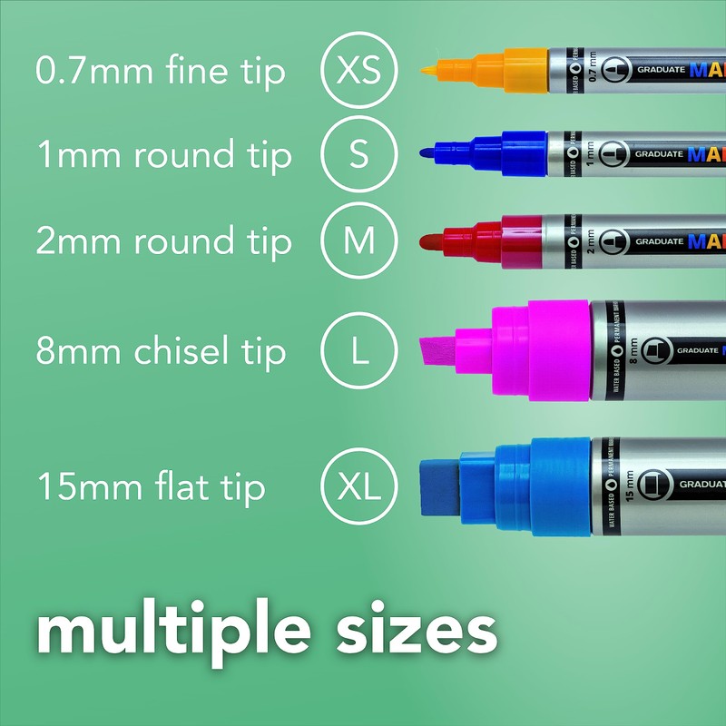 LYRA Graduate Mark All Paint Marker, 0.7mm XS Tip, White
