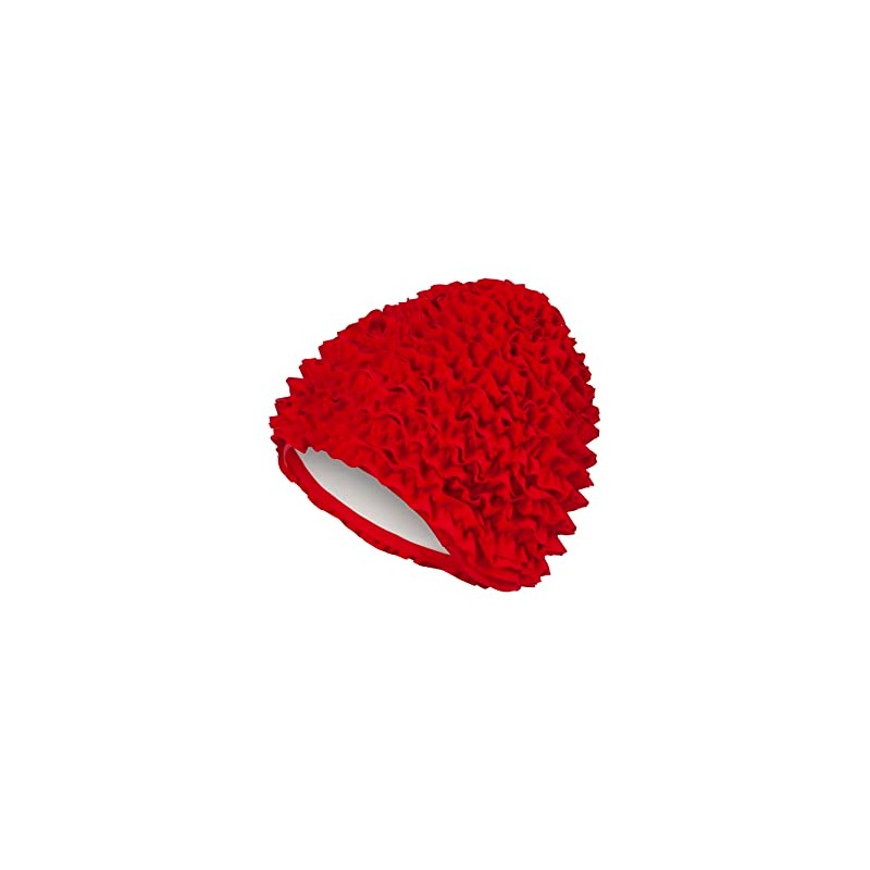 Fashy Women's Frill Ruffle Swimhat - Red