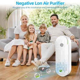 Plug in Air Ionizer (4 Pack): Air Purifier Plug in Wall - Quiet Air Freshener for Home,Bedroom, Office, Garage Room,with Aroma Sheet - Portable Air Cleaner, Odor,Pets Smell