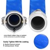 1-1/2" x 100ft PVC Lay Flat Discharge Hose With Aluminum