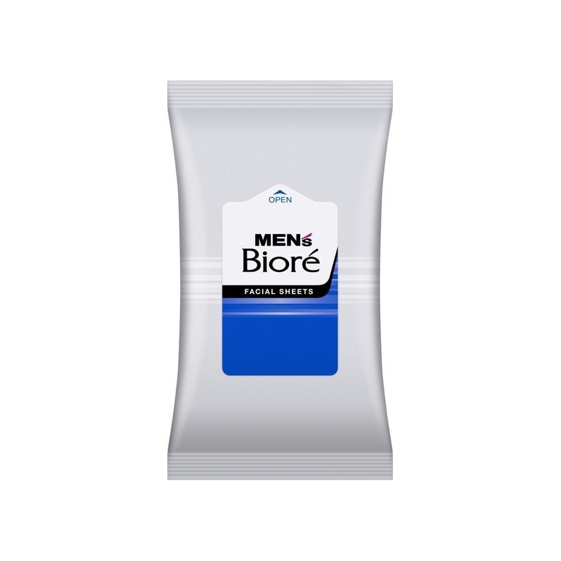 Men's Biore Face Washing Power Sheet, 22 Sheets