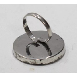 Unbranded Ring Inlaid Mother of Pearl Silver Adjustable Ring Indonesia