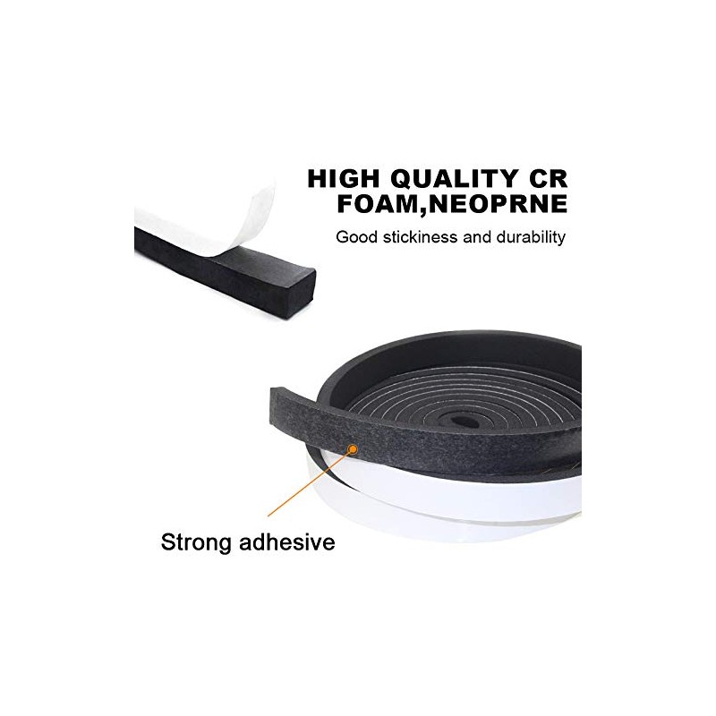 Foam Insulation Tape self Adhesive,Weather Stripping for Doors and Windows,Sound