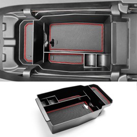 CDEFG 2023 2024 2025 2026 CX-50 Center Console Organizer Tray for 2023-2026 Mazda CX-50 Armrest Tray CX50 Central Consola Organizer Storage Box 2025 2026 Mazda CX50 Accessory (Red)