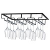 MOCOUM Wine Glasses Rack Under Cabinet Stemware Rack,Wine Glass Hanger