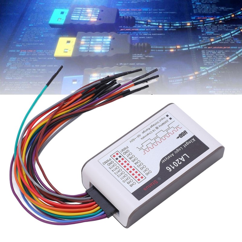 Logic Analyzer USB 16 Channels CH0‑15 200M Sampling Rate ‑50V