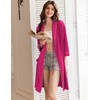 Ekouaer Women Robes Shawl Collar Bathrobe Short Kimono Robe Soft