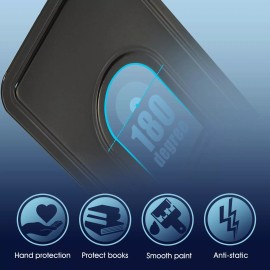 HappyHapi Bookends, 28pcs Metal Bookends, Black Book Ends Holder, Book Ends, Book Ends ...