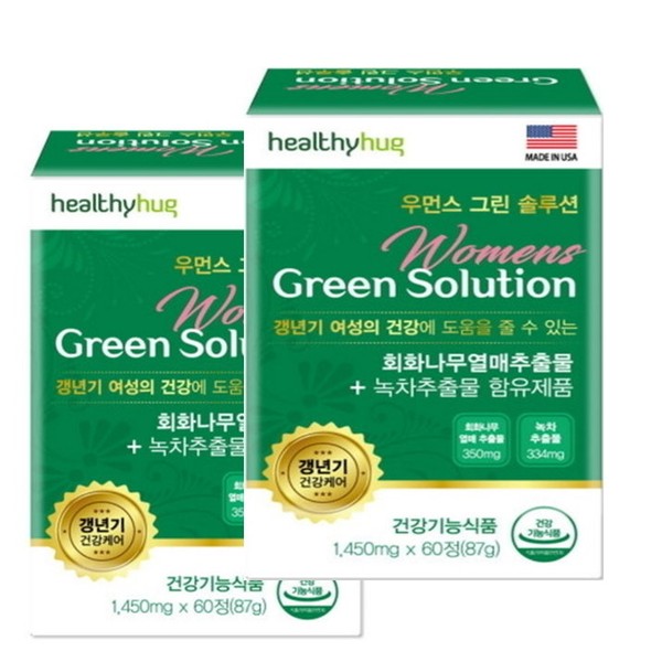 Women&#39;s Green Solution Women&#39;s Nutrition Hormone Nutrition Prickly Pear Extract x 2 boxes, 4 month supply / 우먼스 그린솔루션 여성  영양제 호르몬영양제 회화나무추출물 x 2box 4개월분