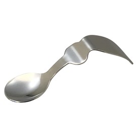 Kinjo Pottery 844101 Children's Spoon, For First Time Weaning, For Babies, Practice, Silver