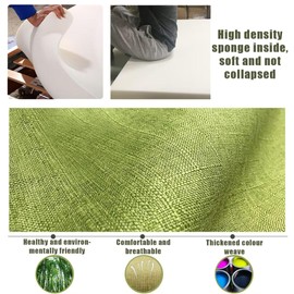 3 cm Thick Seat Cushion, Bench Cushion, Washable Chair Cushion, Bench Cushion, Garden Bench Cushion, Outdoor, Seat Cushion for Chair, Floor, Office Chair, Dark Grey, 110 x 35 x 3 cm