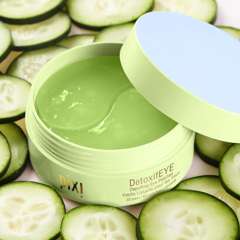 Pixi Detoxifeye Decongestant Hydrogel Eye Patches, Hyaluronic Acid, Gold Caffeine